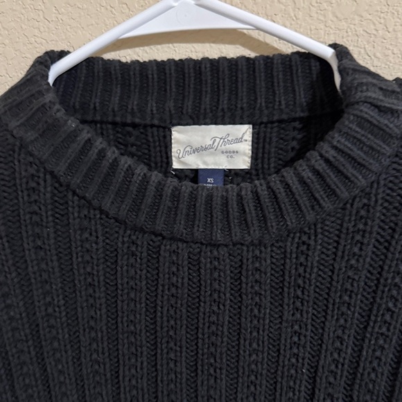 Universal Thread Black Ribbed Sweater - Picture 2 of 2